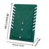 Espositore da Tavolo per Collane Organizer con Pad Supporto Espositore per Collane a Catena Base Antiscivolo in Velluto Vetrina Elegante