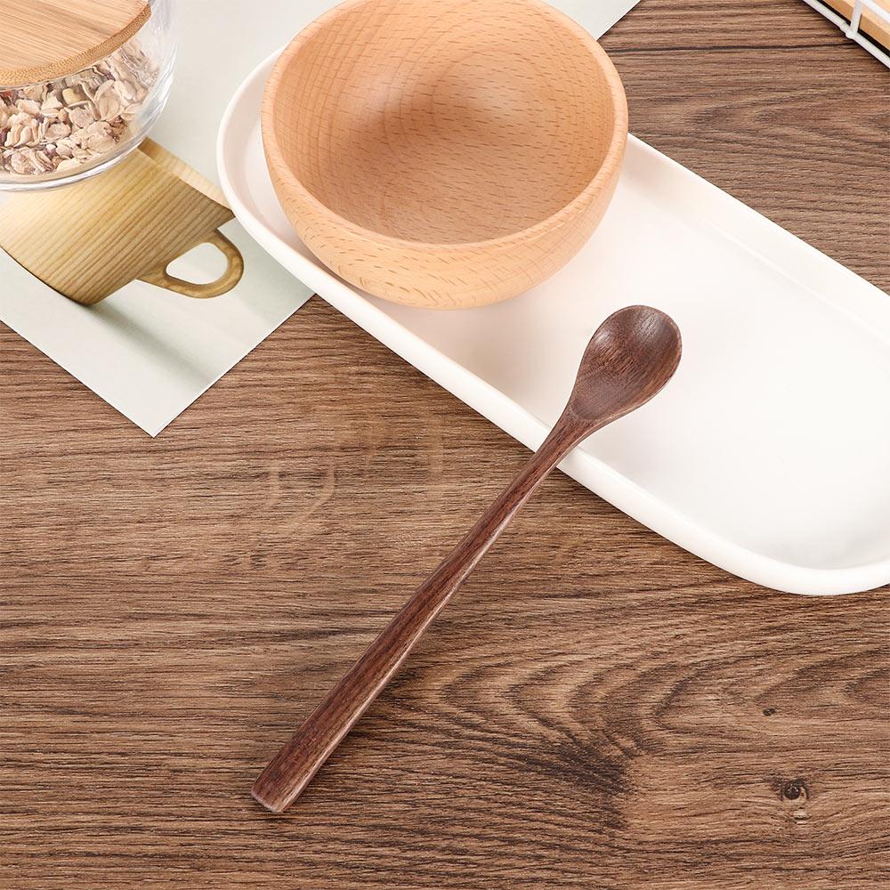 Wooden Large Coffee Gift Dessert Stir Soup Spoons Tableware Kitchen Supplies Rice Scoop