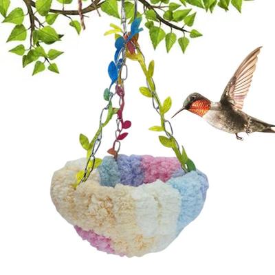 Bird Bed Lovebird Snuggle Pad Winter Warm Bird Nest House Hammock Finch Cage Plush For Macaw Parakeet Cockatiels Cockatoo