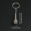 Custom Microphone Keychain, Personalized Engraving, Creative Mini Gift for Friends & Holiday Party Favors