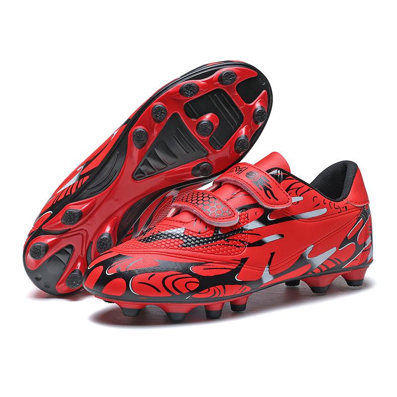 Boys and girls Velcro football shoes Children's professional sports shoes Primary and secondary school students game training football shoes