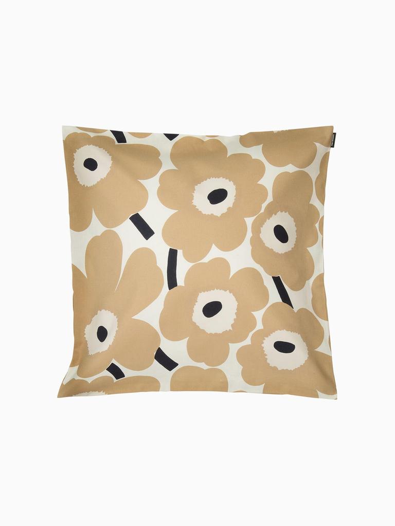 Capa de Almofada Marimekko Pieni Unikko, 50x50cm, Feminina, 52_1_52209469251, Off-White x Bege