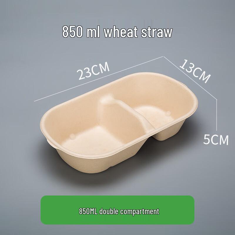 Nuoxian Disposable Biodegradable Pulp Meal Prep Containers 850ml