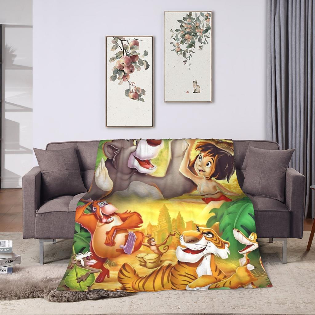 Morbida Coperta Decorativa Il Libro della Giungla Coperte da Letto in Flanella per Esterno Novità Copridivano Letto