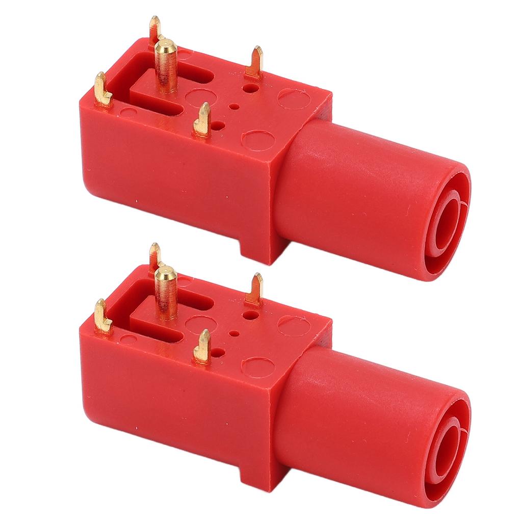 2pcs PCB Panel Socket 4mm Welded Type Good Electrical Conductivity Safety Banana Socket for Multimeters Voltage Testing