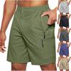 Mens Quick Dry Lightweight Shorts with Zipper Pockets Elastic Waistband and Adjustable Drawstring for Outdoor Activities
