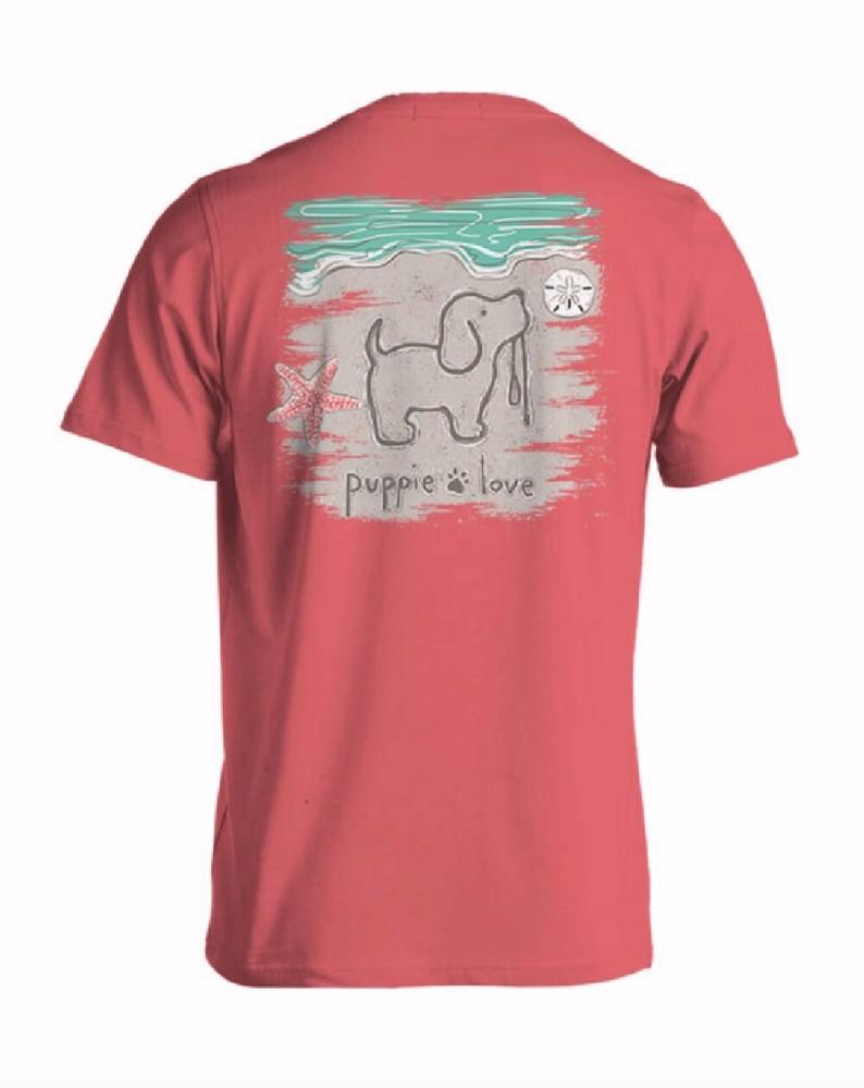 Puppie Love Dog Sand Pup Short Sleeve T-Shirt  NEW Fast Free Ship Unisex T-Shirt XXXXL