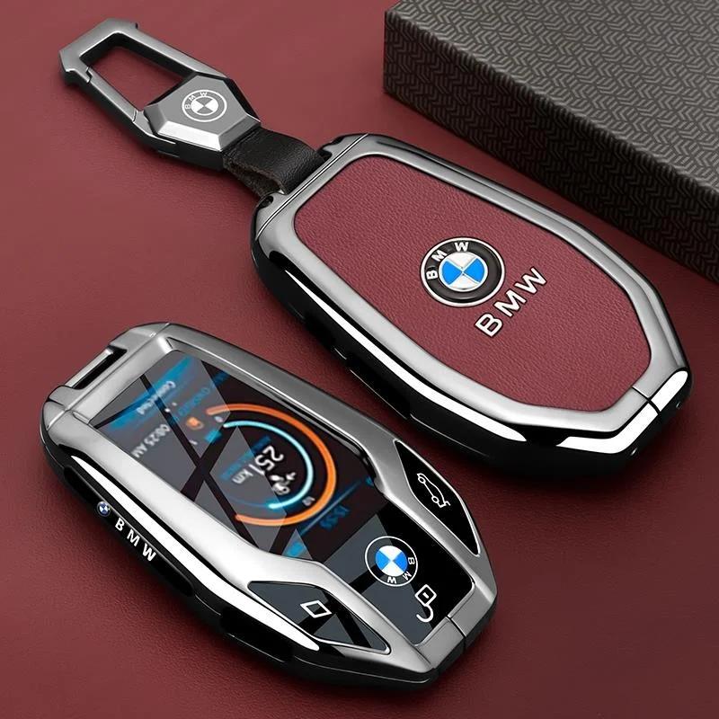 Car LED Display Key Case For BMW 5 7 Series G11 G12 G30 G31 G32 I8 I12 I15 G01 G02 G05 G07 X3 X4 X5 X7 Interior Accessories