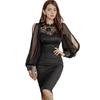 GRAXIA Cabaret Midi Tight Perfect for Hostess and Long Satin and Size Small Dress, Dress, Dress, Hostesses, Clubs, Lounges, Sleeves, Chiffon, Slit,