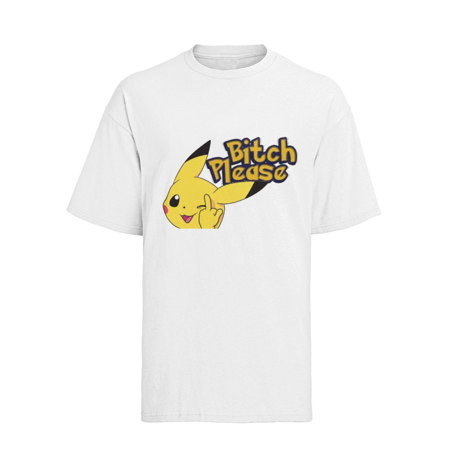 Monster Pika Men s Organic Cotton Fuck You Middle Finger T-Shirt Mens Womens Tees Top XL