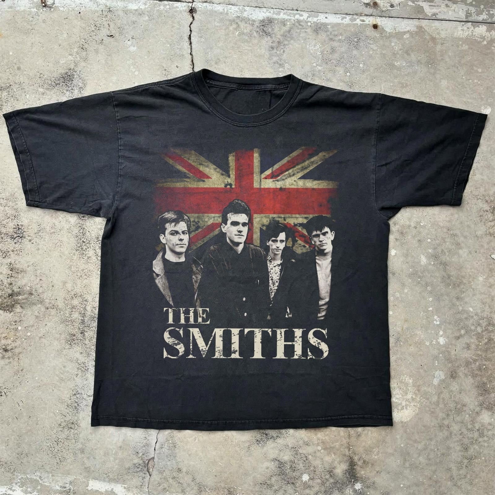 The Smiths Vintage Union Jack Black Unisex T-shirt Size S-5XL XXXXL