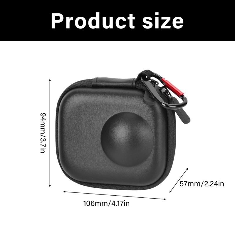 Travel Friendly Spacious Compact Water Resistant Storage Bag Case For Panoramic Camera Accessories And Gear Organization