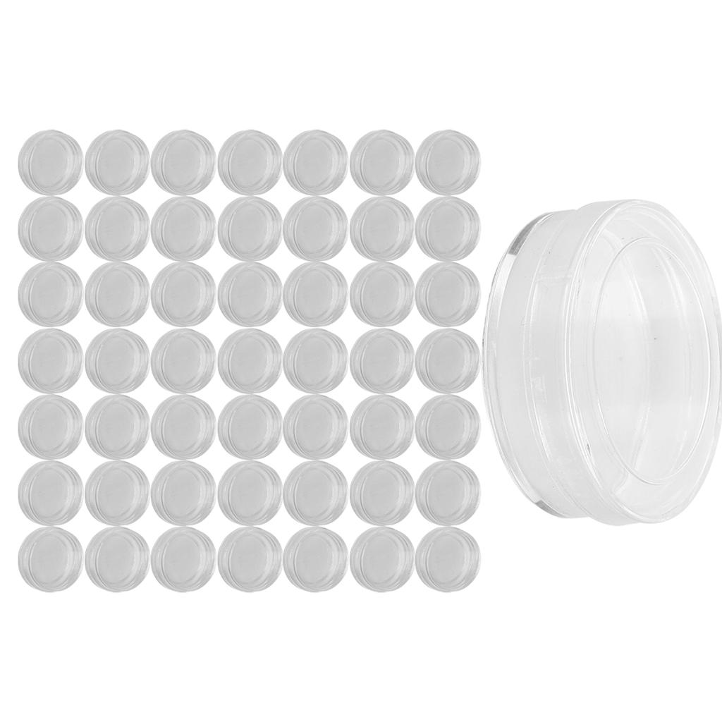 50pcs 33mm Cylindrical Transparent Watch Parts Storage Box Repairing Spare Parts Case