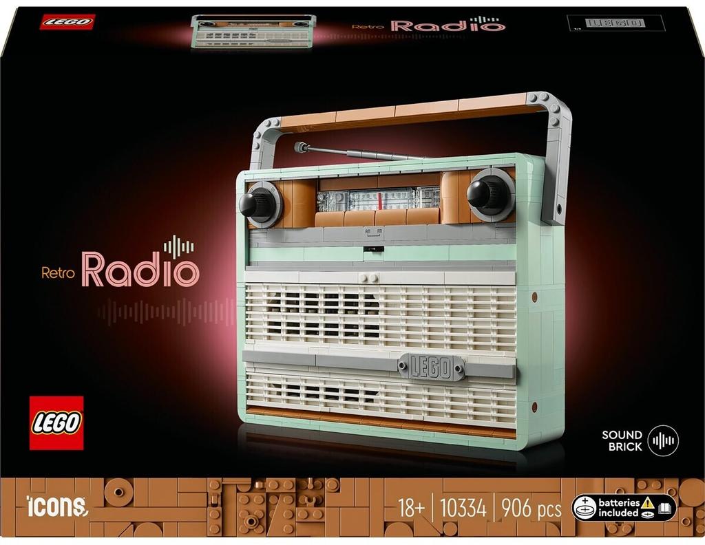 LEGO Deko Icons Constructor – Retro – Boombox (10334)