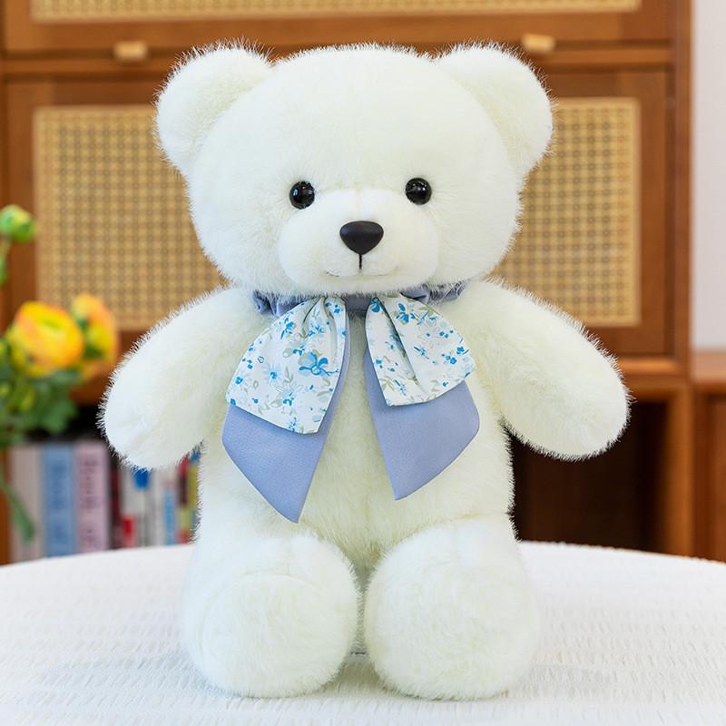 

Cute Scarf And Flower Backpack Plush Doll Children Companion Doll For Kids And Baby Gift Souvenir White Scarf,30cm