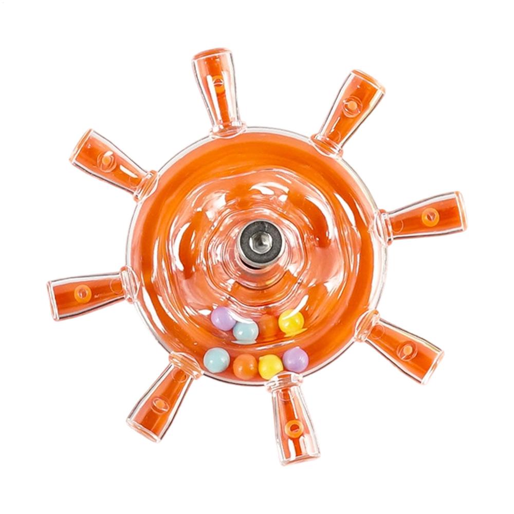 Parrot Bead Spinner Toy Rotating Bird Toys Chewing Exercise Wheel Rattle Bird Spinner Cage Accessories For Cockatiels Budgies