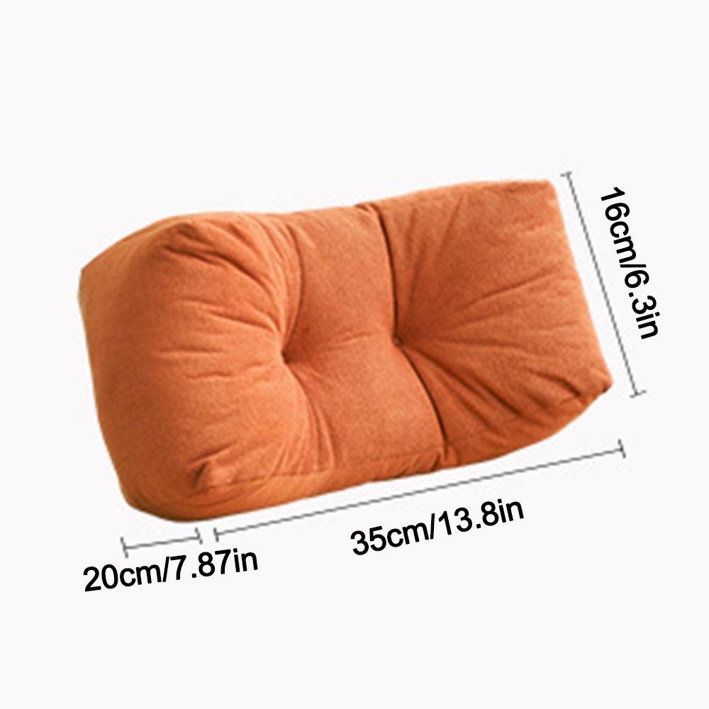 Soft Ergonomic Back Pillow 35x16x20cm Low Back Pain Relief Chair Cushion  for Car Seat Bed