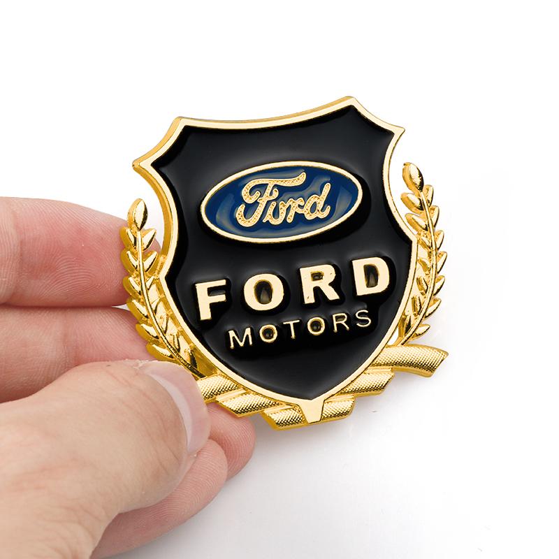 3D Metal Car Body Emblem Stickers Trunk Badge Decoration Decal Accessories For Ford Focus Ranger Fiesta Mondeo Kuga j177 Mustang ST