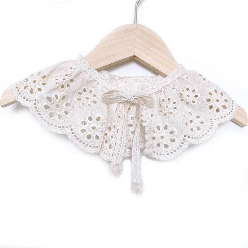 Baby Bib Lace Baby Accessories Korean Kids Lace Collar Cute Hollow Female Baby Girl Bibs Scarf Children's Bibs Scarf Scarf Bibs