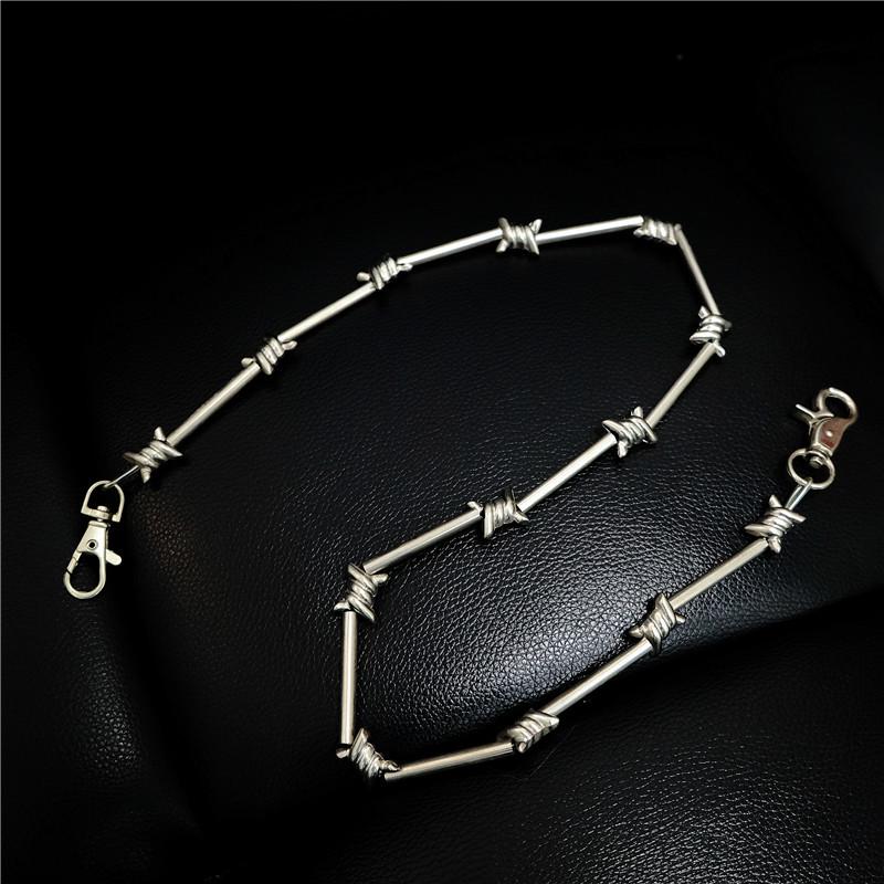 

Цепочка для кошелька в стиле панк-металл New Rock, бамбуковые звенья, для брюк