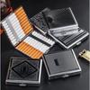 20PCS Metal Cigarette Box Stainless Steel Embossed Portable Cigarette Case Personalized Fashionable Storage Box Smoking Tool