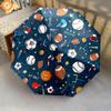 1 PC Automatic Folding Umbrella - Football Pattern, Portable & Foldable Design with 8 Ribs, Christmas Birthday Gifts