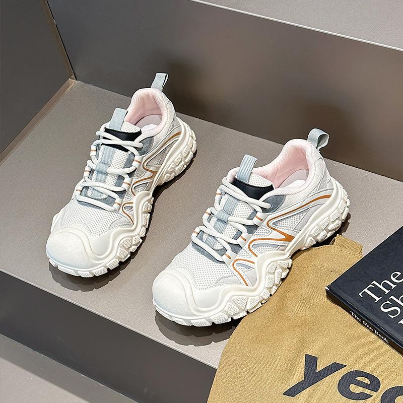 Нишевые толстоподошвенные уродливо-милые большеголовые туфли для женской весны, новые дышащие походные папины спортивные и повседневные туфли для детей 35