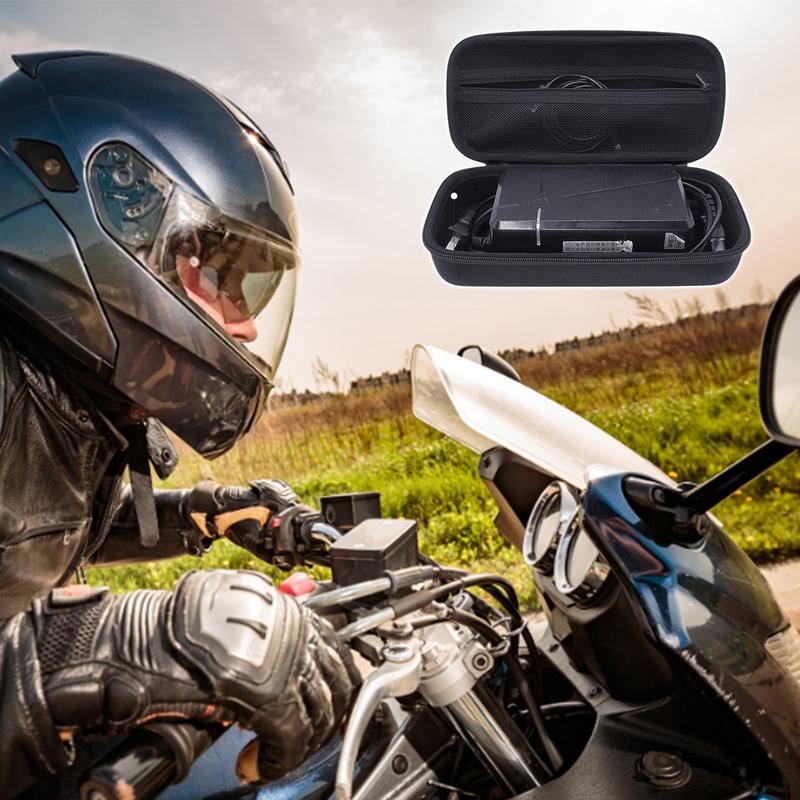 Hard EVA Travel Carrying Bag Storage Case for Motorcycle Charger Car Inflator Pump Smart Electric Car Tire Pump Storage Supplies