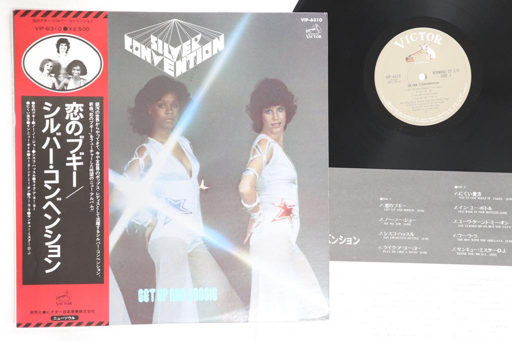 LP Record SILVER CONVENTION - Get Up And Boogie VIP6310 VICTOR 1976 Japan Obi Soul/Funk Used