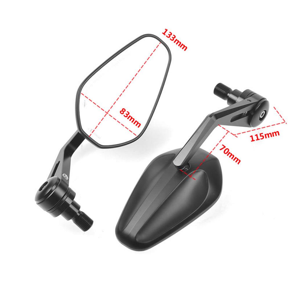 For Yamaha MT-07 MT-09 MT10 FZ1/FZS1000 FZ6 FZ6R XJ6 For TMAX530 TMAX500 Motorcycle Rearview Handle Bar End Mirror Side Mirror
