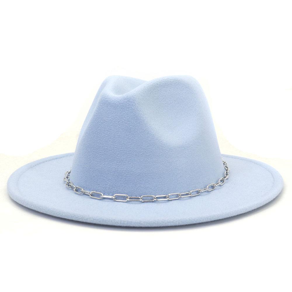 Kapelusze damskie nowa jesienno-zimowa filcowe kapelusze fedora mężczyźni Panama kościół czapka jazzowa dekoracje ślubne kapelusze sukienka pamelas para bodas