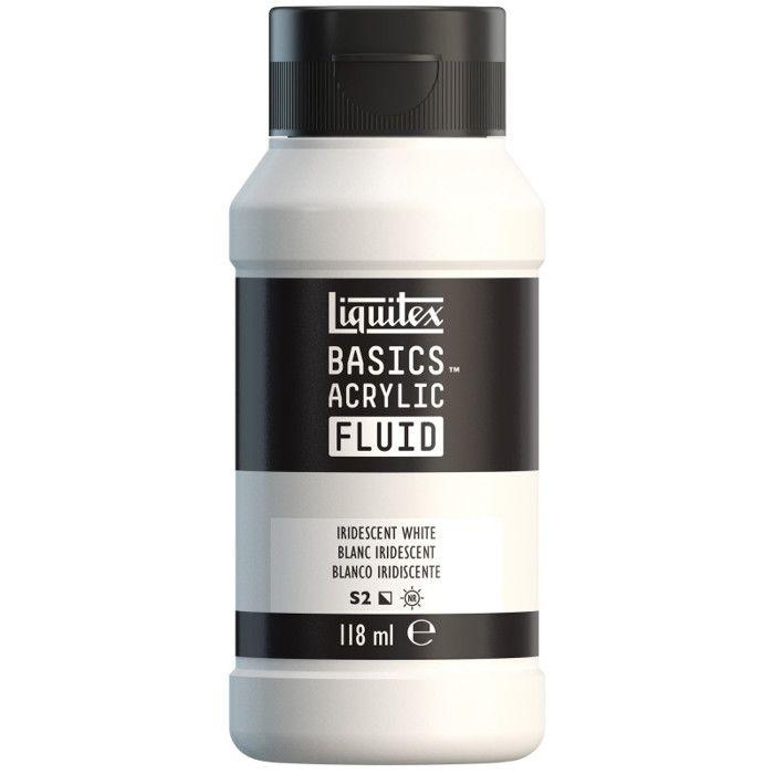 Peinture Acrylique - Fluide - Blanc Iridescent - 238 - Liquitex - Basics Acrylic Fluid - 118ml