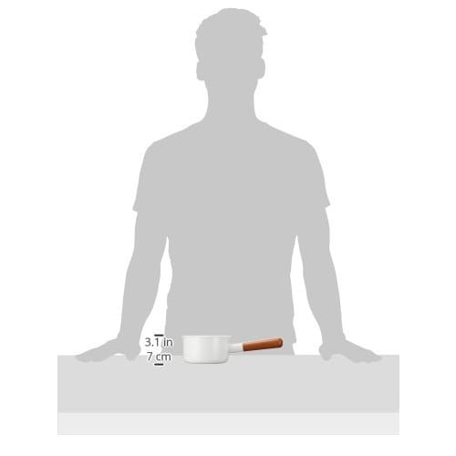 Nodahoro PO-12M 12cm Enamel Milk Pan, Gas Stovetop, Double-Sided, Made in Japan