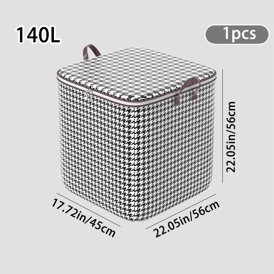 110/140/180L Clothes Quilt Storage Bag Household Large Capacity Quilt Storage Box Wardrobe Non-woven Clothing Moving Luggage