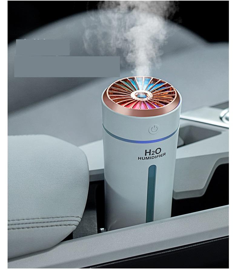 270 ml Taşınabilir Mini Hava Nemlendirici 800 mah Pil Usb Ultrasonik Uçucu Yağ Difüzörü Ev Aroma Anyon Mist Maker Led Işık