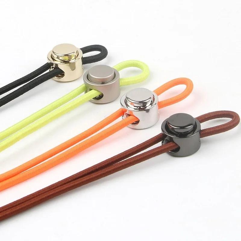 Metal Double‑Hole Spring Cord Lock Stopper Toggle Clasp Drawstring Adjuster for Hoodie Sweatpants Belt Rope Garment DIY Supplies