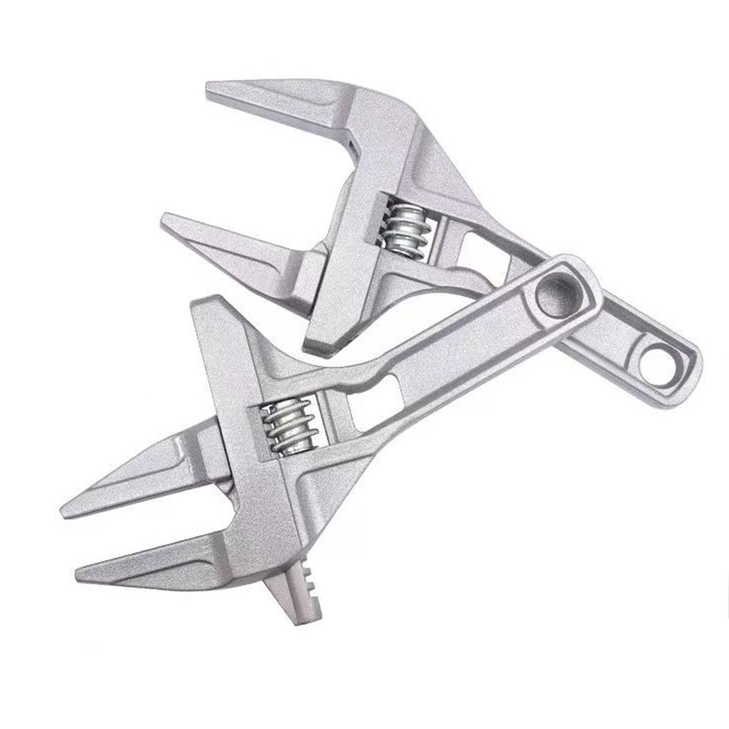 Bathroom Wrench Universal Wrench Big Opening and Toothed Anti-skid Dual-purpo for Maintaining Bathroom Facilitie