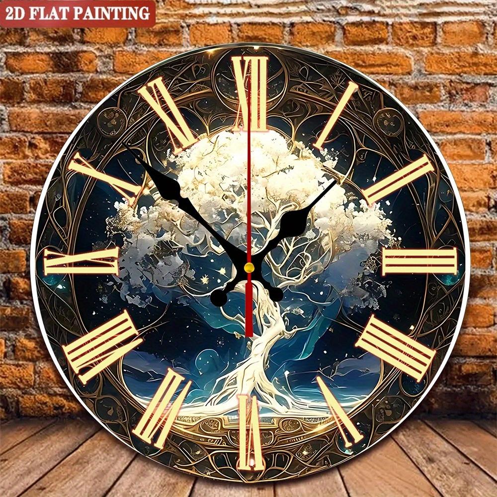 

Фэнтезийные настенные часы в виде дерева. Светящиеся в темноте римские цифры для дома или офиса.