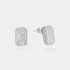Raindrop Pavé Cushion Stud Earrings