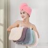 Burlap Quick-Dry Double-Layer Hair Wrap Towel - Water-Absorbent Bath Cap for Women