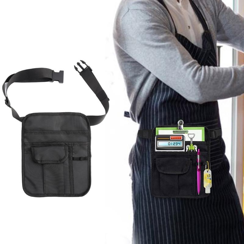 Waist Pouch Large Restaurant Waitress Accessories Bag with Adjustable Belt Utility Money Bag Working Serving Apron