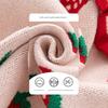 Spring and Autumn Strawberry Girl Round Neck Lace Kids Pure Cotton Cardigan Coat Sweater Baby Girl Single Breasted Knitwear
