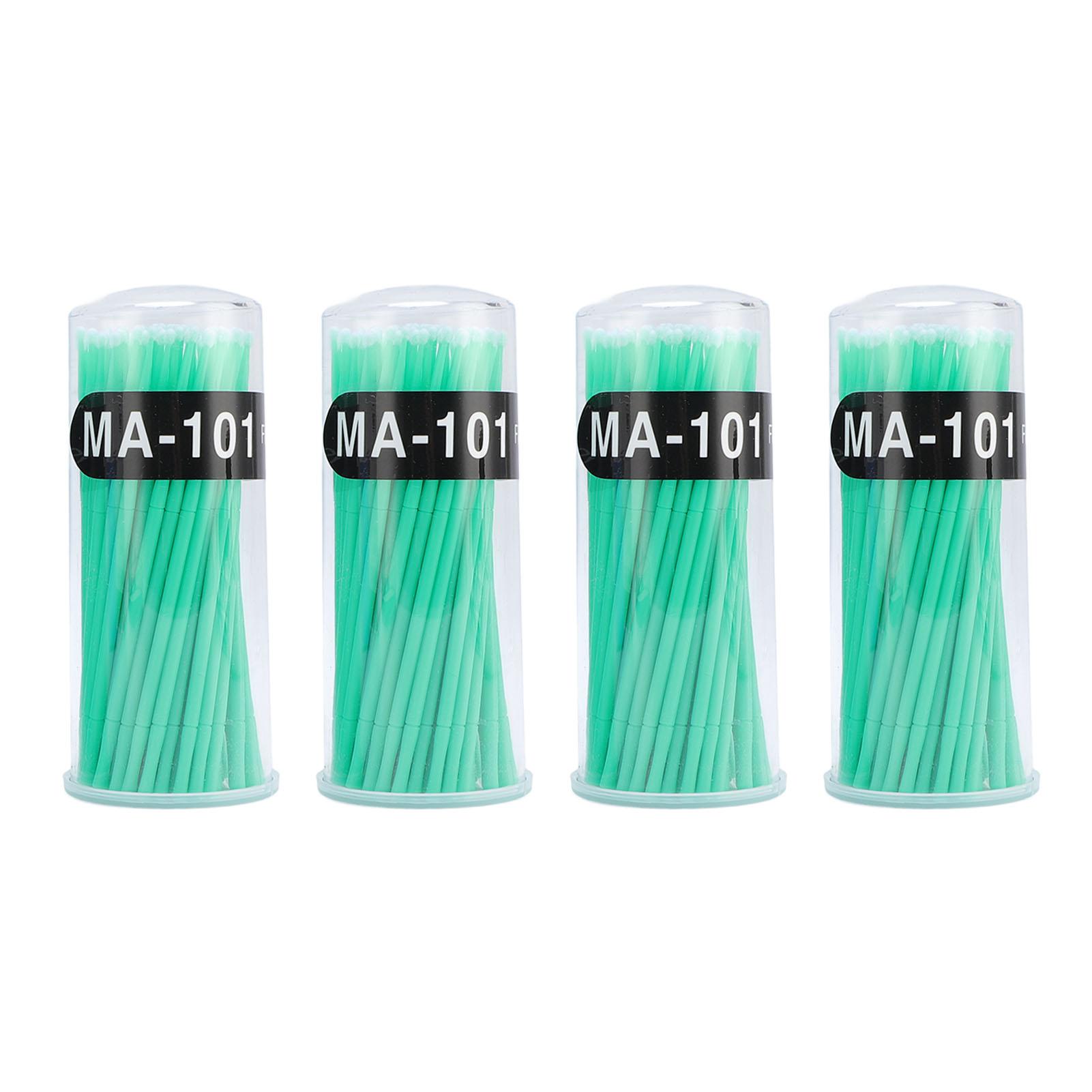 

400 шт. микро-кисточки для аппликаторов, гибкие аппликаторные палочки, портативные микро-тампоны для дома Green