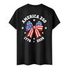Men's Casual Short Sleeve T-Shirt Crew Neck Letter Print 250th Anniversary Commemorative Graphic Tee 1776 to 2026 Cotton Blend