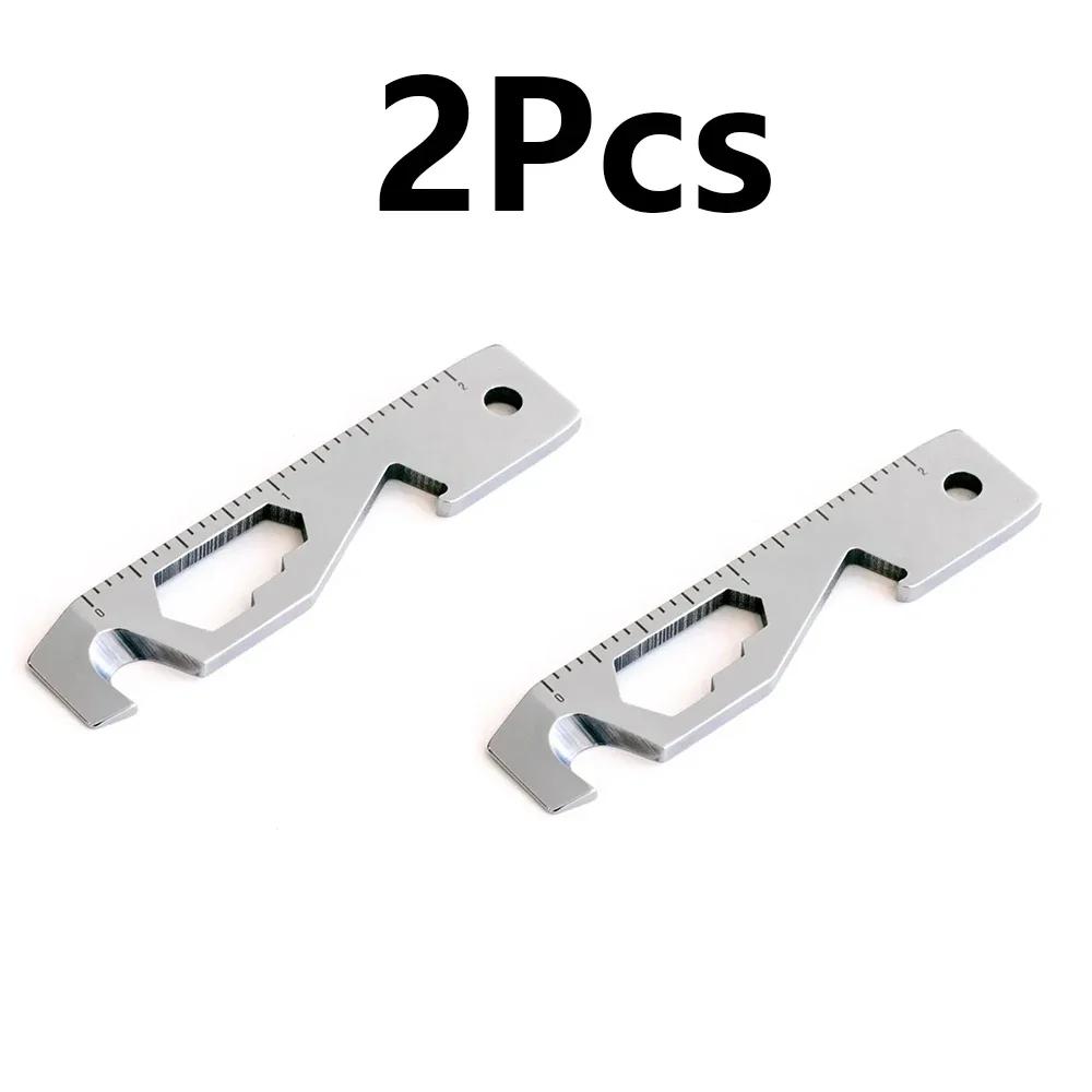 10 In 1 EDC Pocket Survival Tool Camping Equipment Bottle Opener Ruler Key Chain Outdoor Tools for Hiking Camping Accsesorios