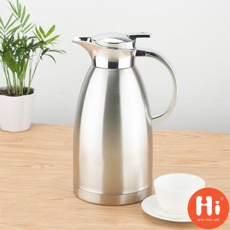 Hi Edelstahl-Isolierung, Vakuum-Thermo-Wasserkrug, Thermokaraffen, Reise-Wasserflasche, Wasserkocher, Kaffeekanne