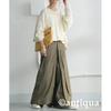 [antiqua] [Antica] Layered Pants Ladies Bottoms Long PY-00786 Onesize 02 Khaki Beige