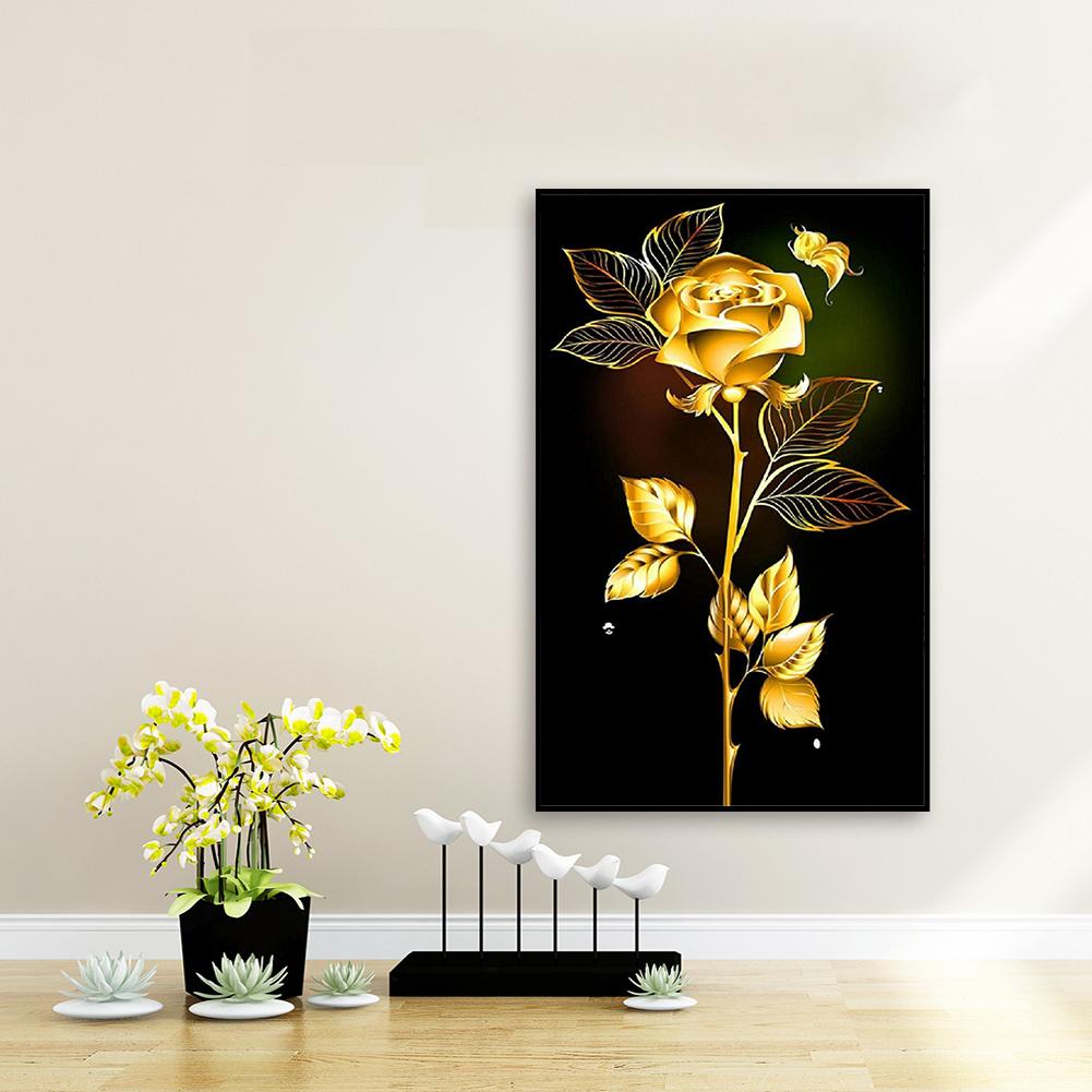 5D DIY Full Round Drill Diamond Painting Golden Romance Kit Home Decoration