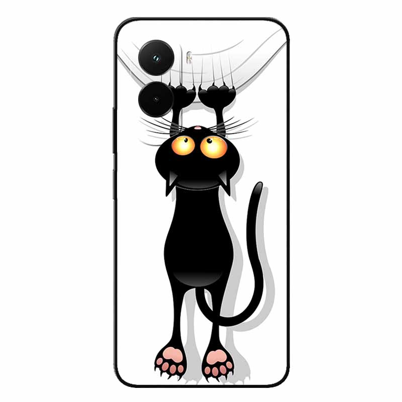 Soft Case For Poco M7 4G Cases Cartoon Back Cover For Xiaomi Poco M7 Protective Animal Bumper Bag Poco M7 M7 4G Cool Cat Capa M7