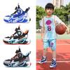2025 Spring New Breathable Mesh Children's Sports Shoes Rotating Button Boys Basketball Shoes Children's Casual Trendy Shoes